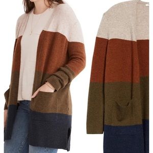 Madewell Kent striped cardigan in coziest yarn